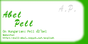 abel pell business card